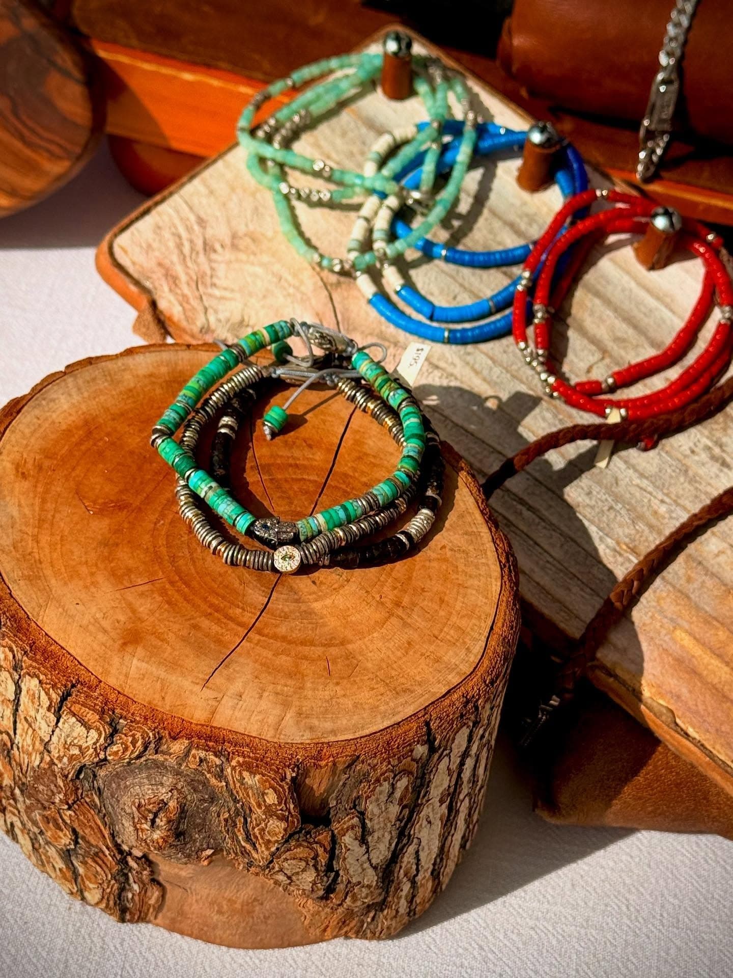 Artisan jewelry with gemstones